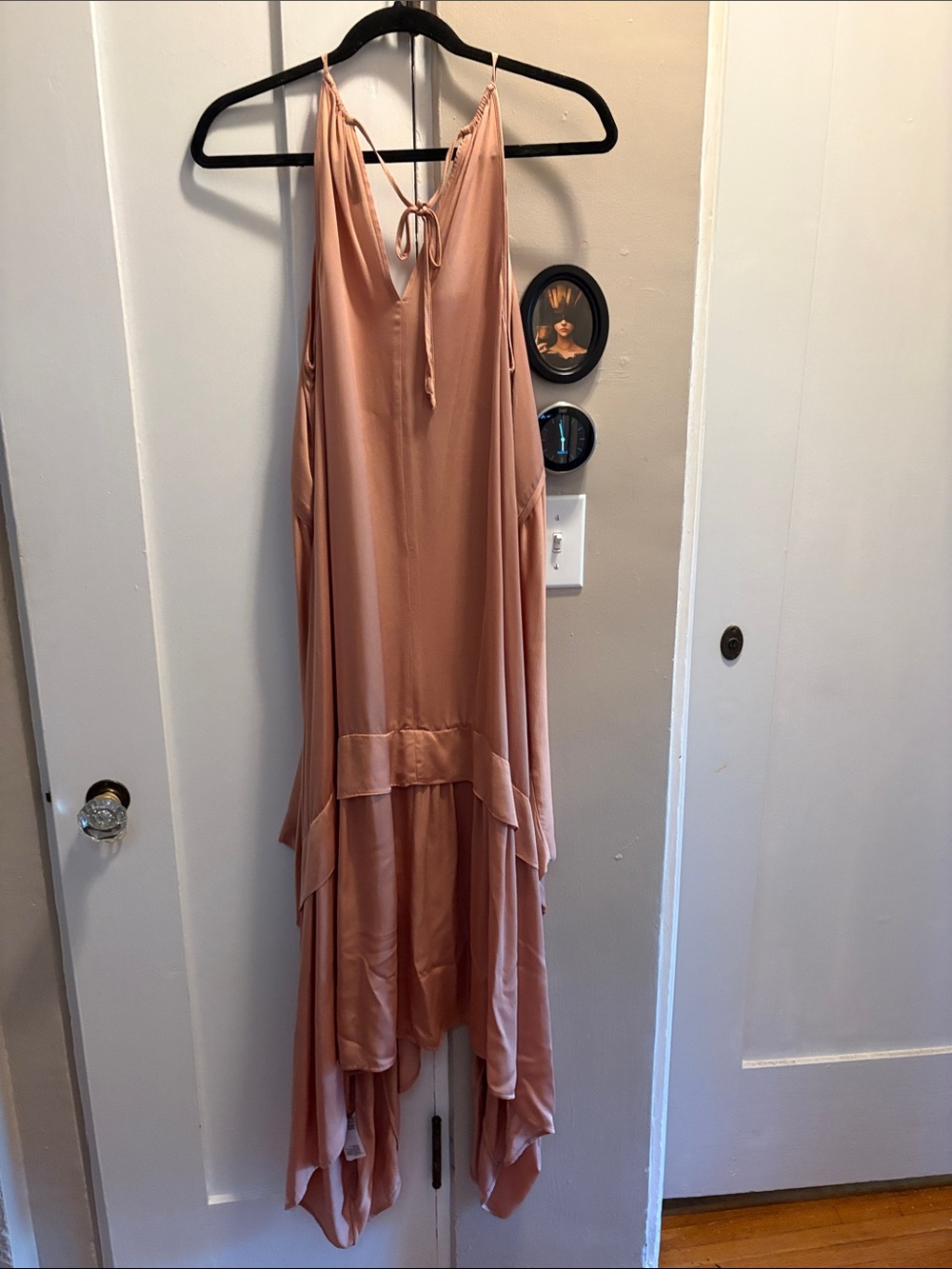 Reiss Blush Asymmetrical Spaghetti Strap Midi Dress - Picture 5 of 5